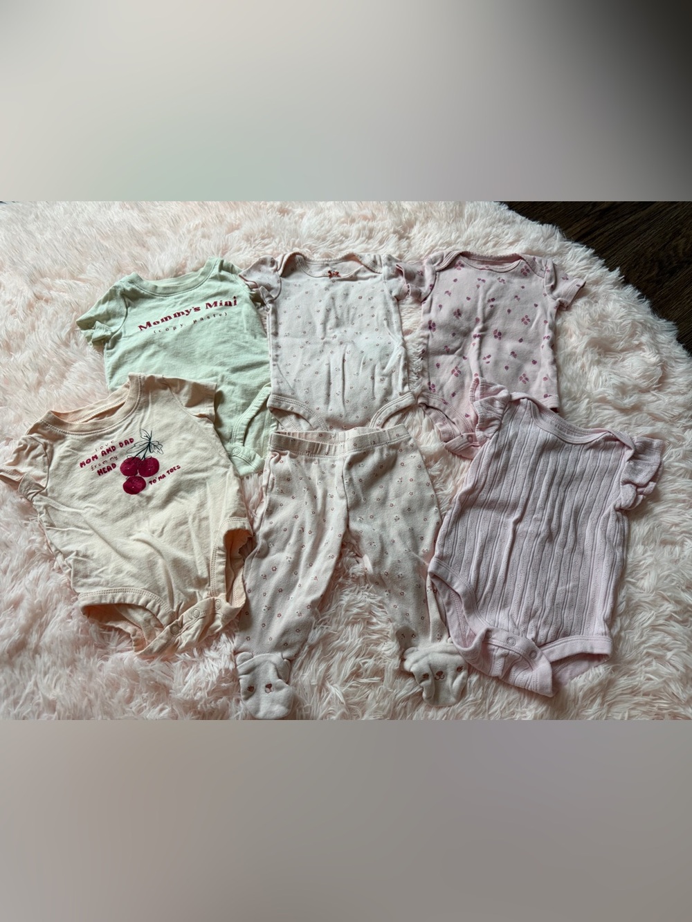 Baby girl 3 month onesie bundle